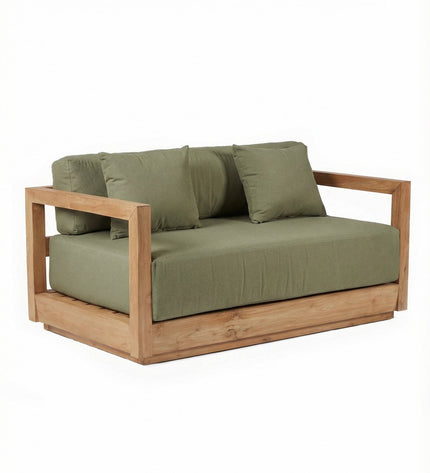 The Umalas Two Seater Sofa - Outdoor - Green Alga