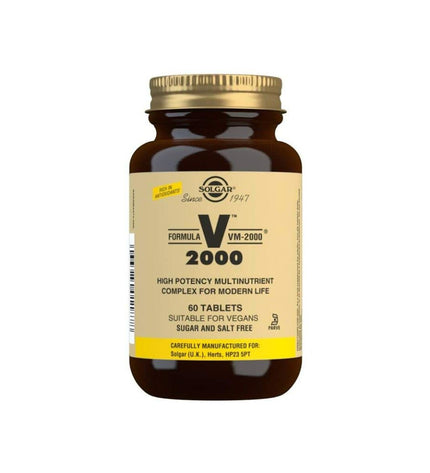 Solgar VM 2000 formula vitamin and mineral supplement box, 60 capsules for health and personal care.