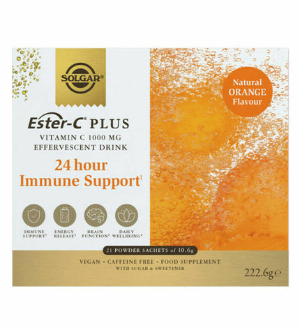 Solgar Ester-C Plus Vitamin C supplement box with 21 tablets, health and personal care vitamin and mineral product.