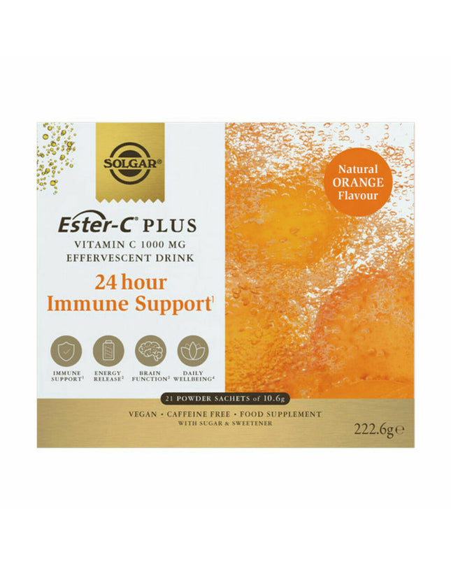 Solgar Ester-C Plus Vitamin C supplement box with 21 tablets, health and personal care vitamin and mineral product.