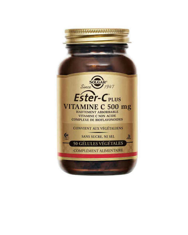 Solgar Ester-C Plus Vitamin C supplement bottle with 50 tablets, health and personal care, vitamins, minerals, dietary supplement