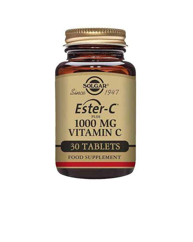 Solgar Ester-C Plus Vitamin C supplement bottle with 30 chewable tablets, health and personal care, vitamin and mineral supplement