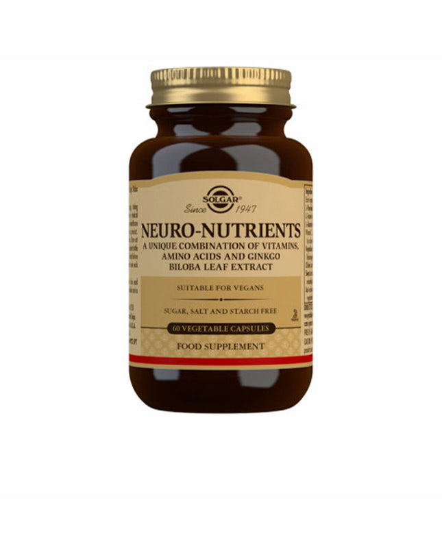 Solgar Neuro-voedingsstoffen supplement box with 60 capsules, health and personal care vitamin and mineral supplement.