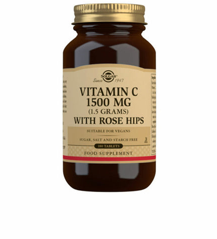 Solgar Rozenbottels with Vitamin C supplement box showing 180 capsules in health and personal care vitamins and minerals category.