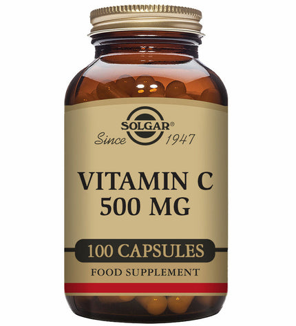 Solgar Vitamin C supplement bottles, 100 tablets for immune support, in health and personal care category.