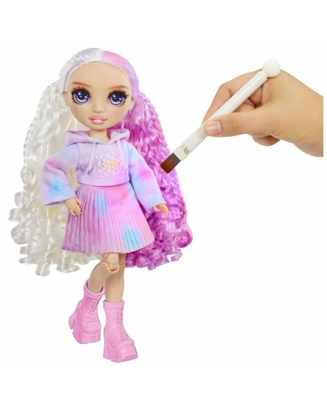 Rainbow High action figure from the Rainbow High toy line, colorful doll with stylish outfit and detailed accessories.