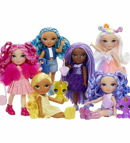 Colorful Rainbow High action figure from Rainbow High, featuring vibrant outfit and detailed accessories, perfect for collectible toy fans.