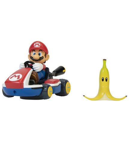 Super Mario Auto toy in assorted colors, part of Super Mario vehicle collection, featuring colorful Mario-themed play vehicles.