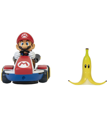Super Mario auto toy in assorted colors, part of the Super Mario vehicle range, with bright, colorful plastic construction.