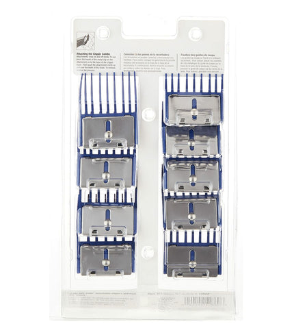 Andis S Polymeer raising comb set for dogs, including 9 pieces with adjustable teeth and ergonomic design for grooming.