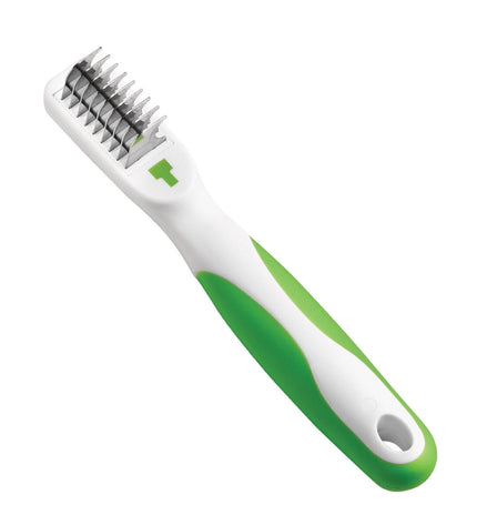 Andis Dematteerkam for cats, pet grooming tool with fine teeth for detangling and smoothing feline coats.