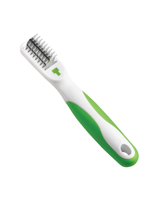 Andis Dematteerkam for cats, pet grooming tool with fine teeth for detangling and smoothing feline coats.
