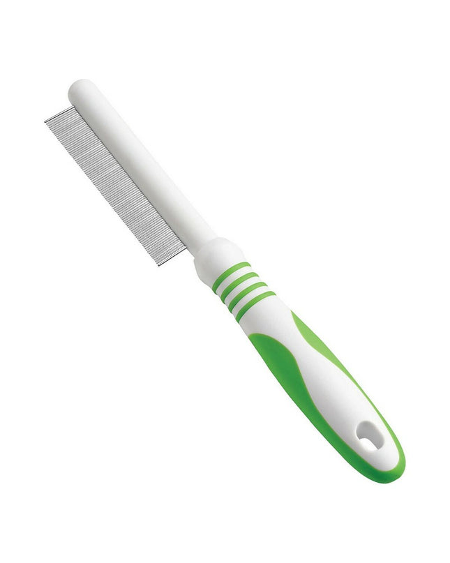 Andis steel plastic dog brush designed to remove fleas and tangles from dogs' fur, suitable for effective grooming.