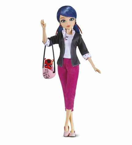 26 cm Miraculous Tales of Ladybug & Cat Noir action figure featuring detailed costumes and vibrant colors, ideal for play and display.