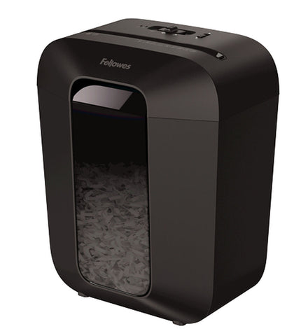 Fellowes Powershred LX50 paper shredder for office use, 17-liter capacity, compact office electronics and shredding equipment