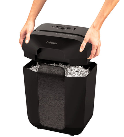 Fellowes Powershred LX50 paper shredder with 17-liter waste bin, office electronics and stationery.
