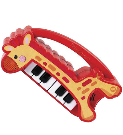 Fisher-Price electronic toy piano for children, colorful mini musical keyboard with keys and buttons, ideal for kids' music play