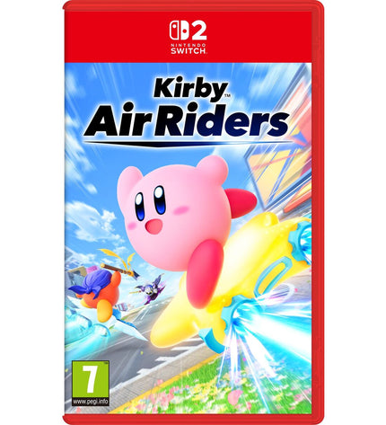 Nintendo Kirby Air Riders Switch 2 video game cartridge for Nintendo Switch console, electronic plug-and-play gaming product.