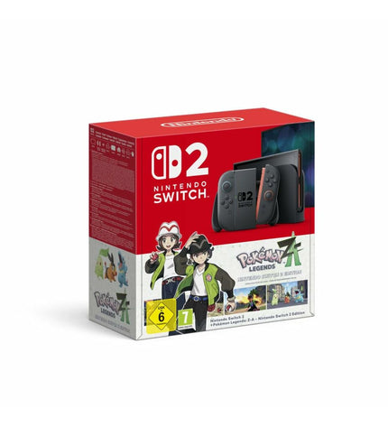 Nintendo Switch 2 Pokémon Legends Z-A black gaming console, plug & play electronic entertainment device by Nintendo.