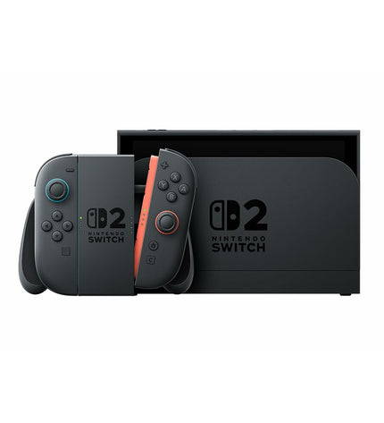 Nintendo Switch 2 Pokémon Legends: Z-A black edition, plug-and-play gaming console with colorful Pokémon artwork.