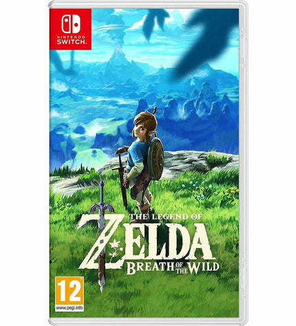 Nintendo Switch videogame cartridge for electronic plug-and-play gaming console, with game label visible on the cartridge.