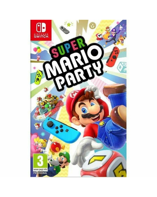Nintendo Super Mario Party video game for Switch, electronic plug-and-play gaming console with colorful game artwork.