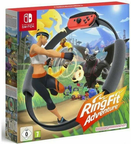 Nintendo Switch sports video game cartridge for electronic plug-and-play gaming console, featuring colorful sports-themed artwork.