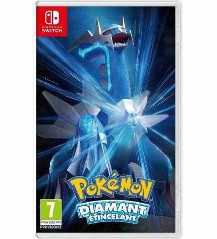 Nintendo Diamond Pokémon Switch video game cartridge for Plug & Play console, featuring Pokémon characters and vibrant game artwork.