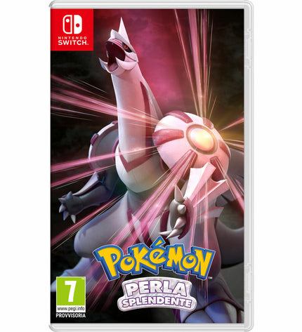 Nintendo Pokémon Shining Pearl Switch video game cartridge for electronic plug-and-play console, featuring Pokémon artwork.