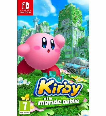Nintendo Kirby and the Forgotten World Switch video game for Plug & Play console, featuring colorful Kirby characters.