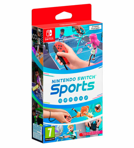 Nintendo Switch Sports videogame for Switch console, featuring colorful game cover with sports illustrations.