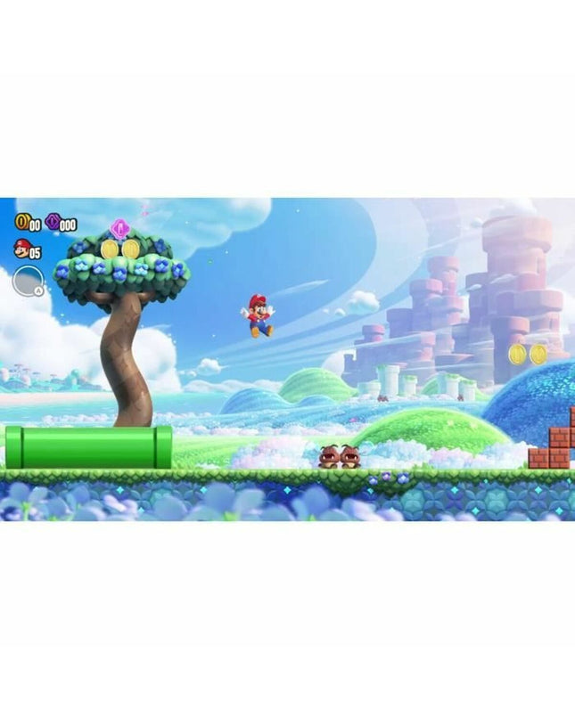 Nintendo Super Mario Bros. Wonder Switch video game for electronic plug-and-play console, featuring colorful Mario characters.