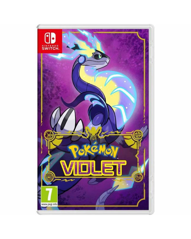 Nintendo Pokémon Violet Switch video game cartridge for Plug & Play gaming console, featuring colorful Pokémon characters.