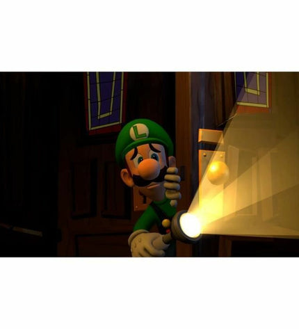 Nintendo Luigi's Mansion 2 Switch video game cartridge for Plug & Play console, featuring Luigi and haunted mansion artwork.