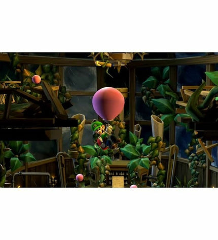 Nintendo Luigi's Mansion 2 Switch videogame for electronic plug-and-play game consoles, featuring Luigi in haunted mansion setting.