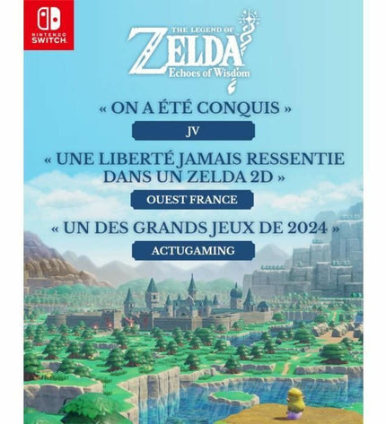 Nintendo The Legend of Zelda: Echoes of Wisdom Switch video game cartridge for Plug & Play console, featuring vibrant game artwork.