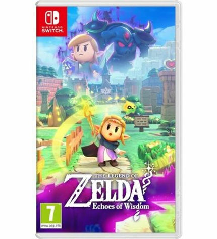 Nintendo The Legend of Zelda: Echo of the Wis video game for electronic entertainment, featuring game cover art and Nintendo branding.