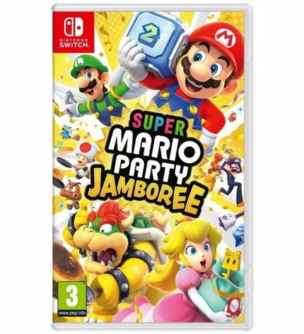Nintendo Super Mario Party Jamboree video game for Nintendo Switch, electronic plug-and-play game console, colorful game cover art