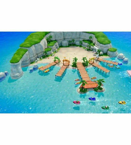 Nintendo Super Mario Party Jamboree video game for Switch, plug and play console with colorful game cover and Nintendo branding