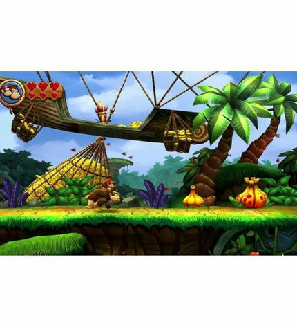 Nintendo Donkey Kong Country Returns HD Switch video game cartridge for Plug & Play console, featuring colorful jungle characters.