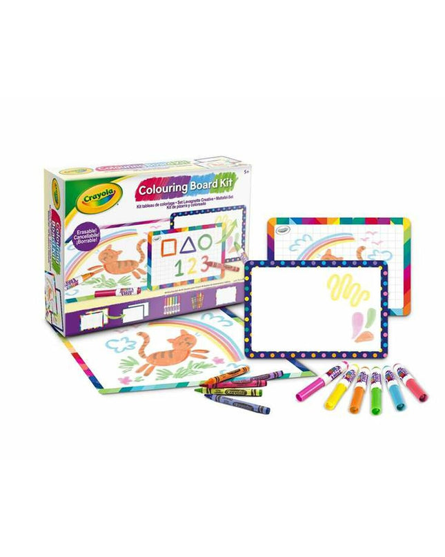 Crayola magnetic board with colorful marker for creative activities, ideal for children’s play and drawing.