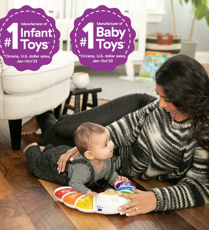 Baby Einstein Glow & Discover Light Bar baby piano with colorful buttons and music features, designed for infants and young children.
