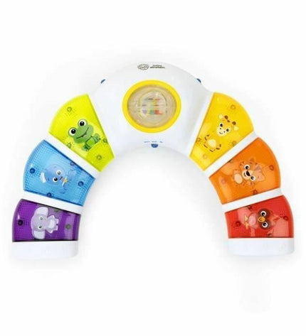 Baby Einstein Glow & Discover Light Bar, colorful interactive baby piano toy with lights for young children.