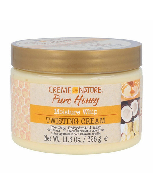 Creme Of Nature PURE HONEY conditioner bottle, 340 ml, for hair nourishment and smoothness, with a honey-infused formula.