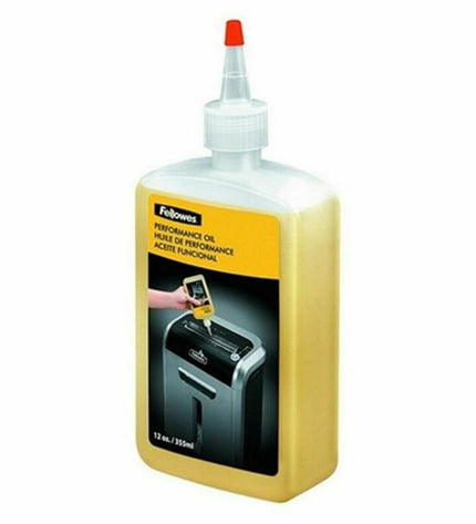 Fellowes 35250 paper shredder lubricant oil bottle, 350 ml for office paper shredders, electronic office supplies, and accessories.