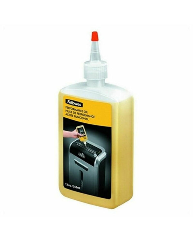 Fellowes 35250 paper shredder lubricant oil bottle, 350 ml for office paper shredders, electronic office supplies, and accessories.