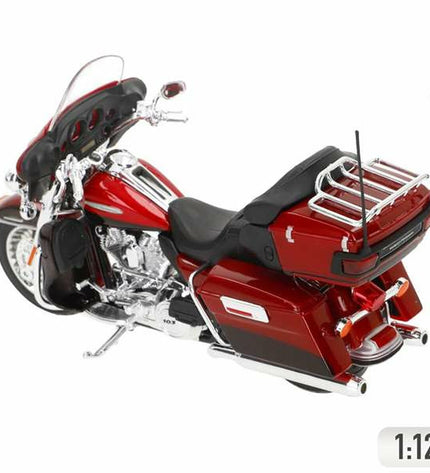 Harley-Davidson Electra Glide 1:12 scale toy motorcycle, detailed miniature vehicle for play and display.