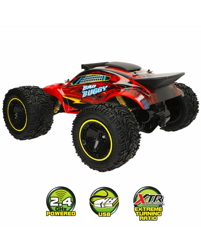 Maisto remote-controlled police car toy, off-road buggy design with detailed exterior and large tires for play and display.