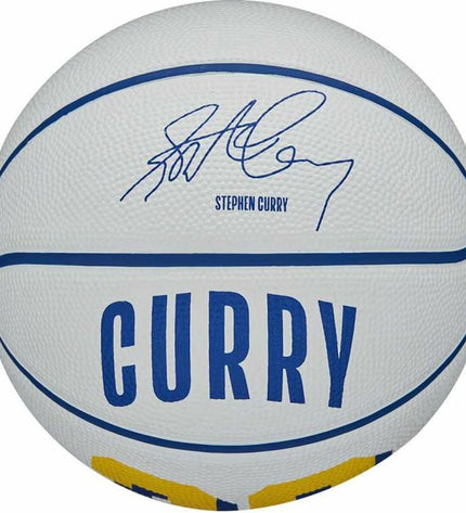 Wilson Player Icon Mini Curry Wit basketball in size 3, featuring a vibrant Curry Wit design, perfect for sport and outdoor play.