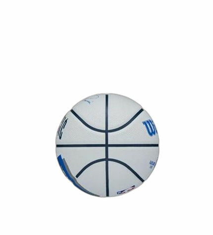 Wilson Luka Wit size 3 basketball with white and black design, suitable for outdoor sports and basketball practice.